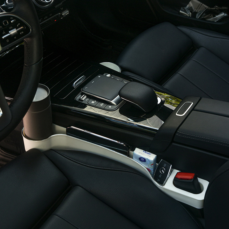 Car Seat Gap Filler Organizer, Upgrade Car Side Seat Gap Filler with Cup Holder and Phone Holder, Car Seat Gap Organizer