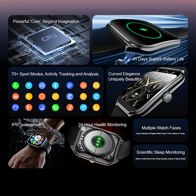 New Ultra Thin Smart Watch men Display HD Call Reminder Always Show Time Smartwatch