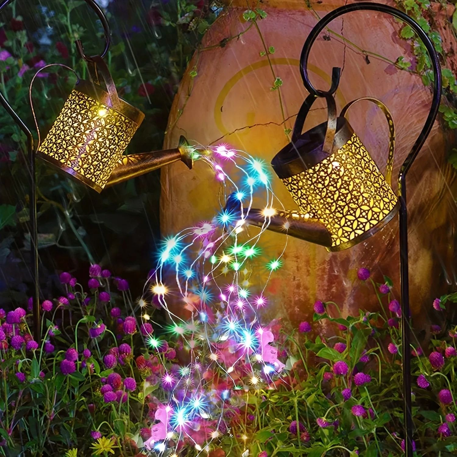 Vintage Solar Tea Kettle Lantern