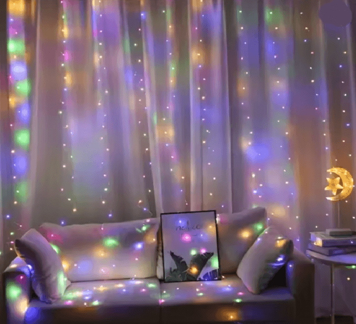 LumiDrape USB Curtain Fairy Lights with Remote Control