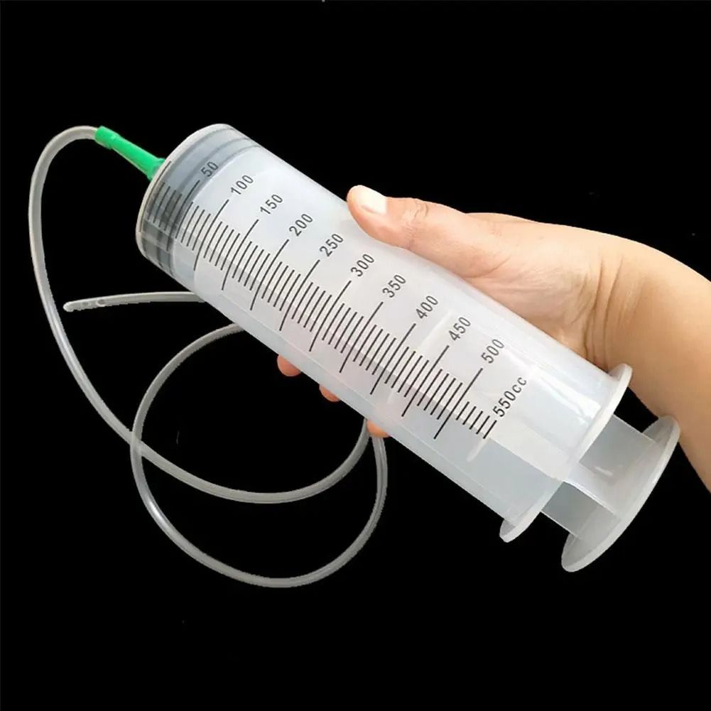 Manual Oil Fluid Extractor Hand Fuel Transfer Syringe With Extra Long Tube