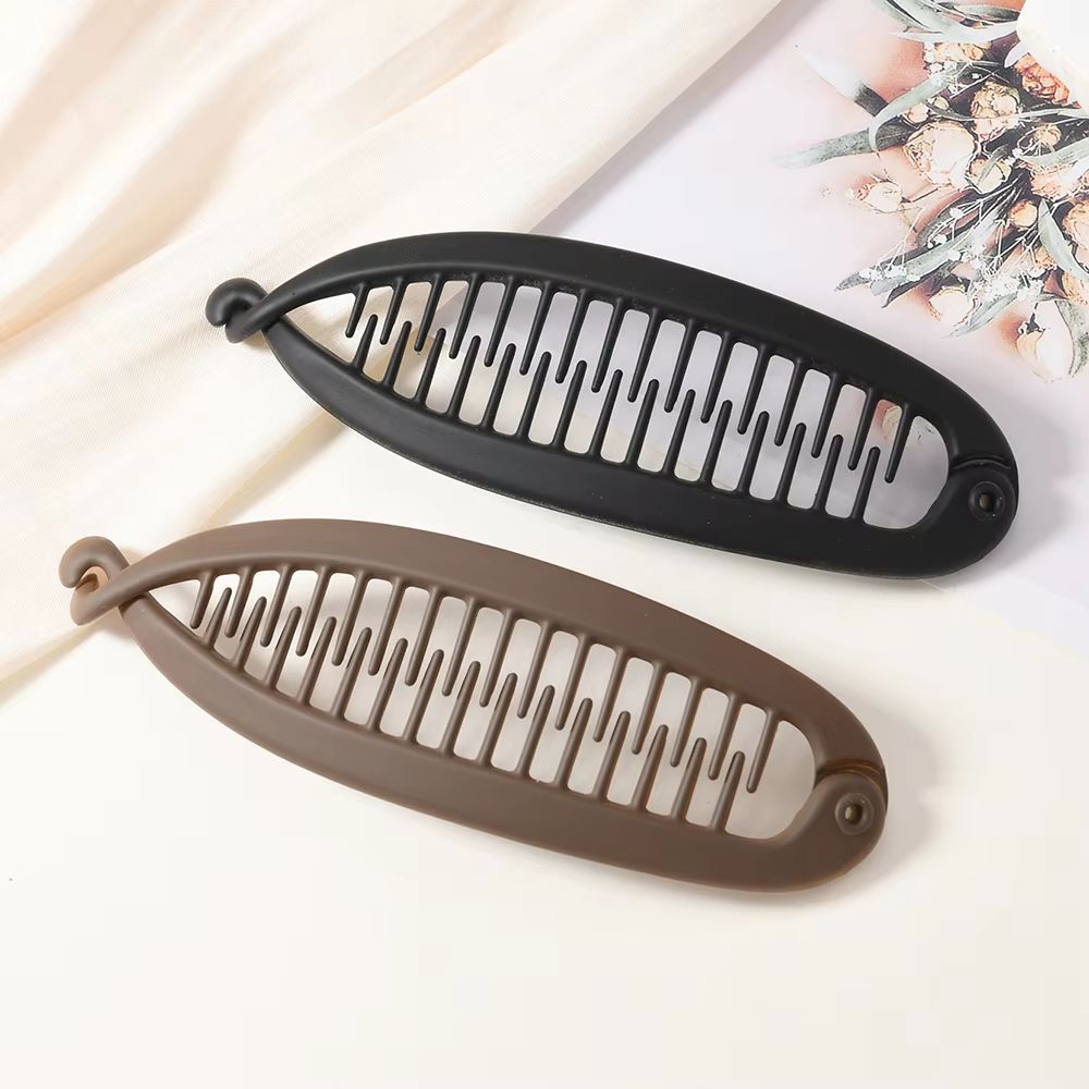 AmberVolume French-Twist Banana Clip – Elegant Large Volume Skull-Top Hair Clip