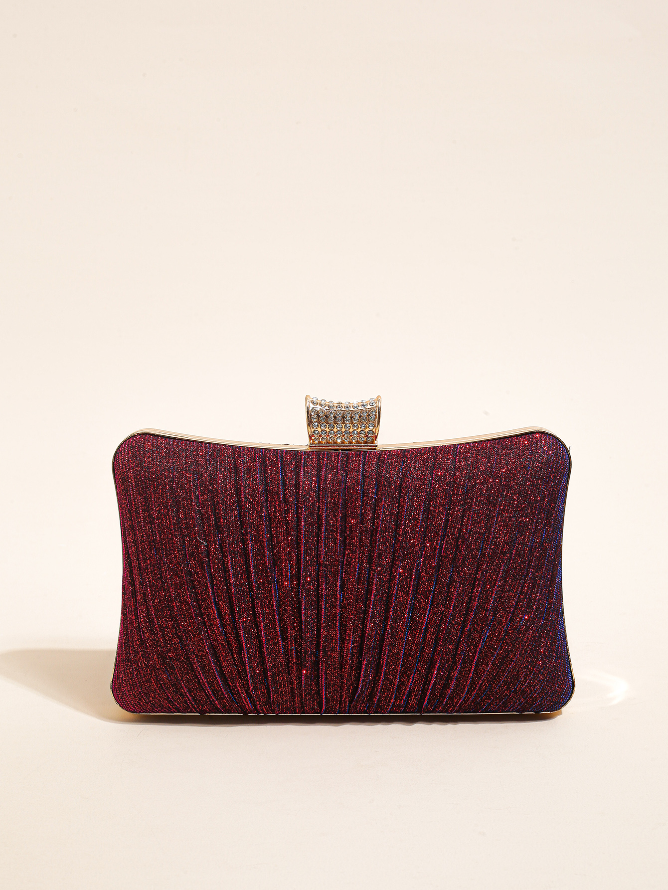 Elegant Sparkling Clutch Purse for Brides and Bridesmaids Detachable Chain Evening Handbag for Special Occasions