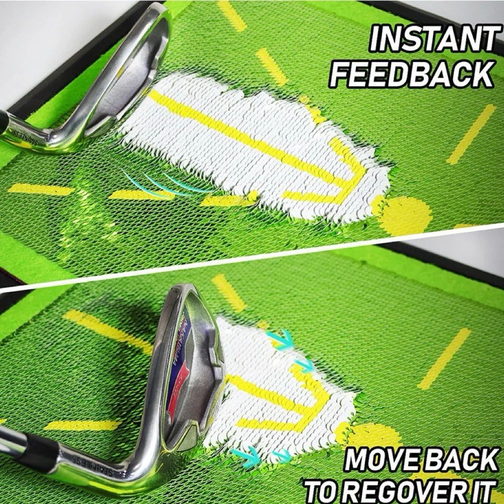 Golf Swing Training Strike Mat with Impact Track