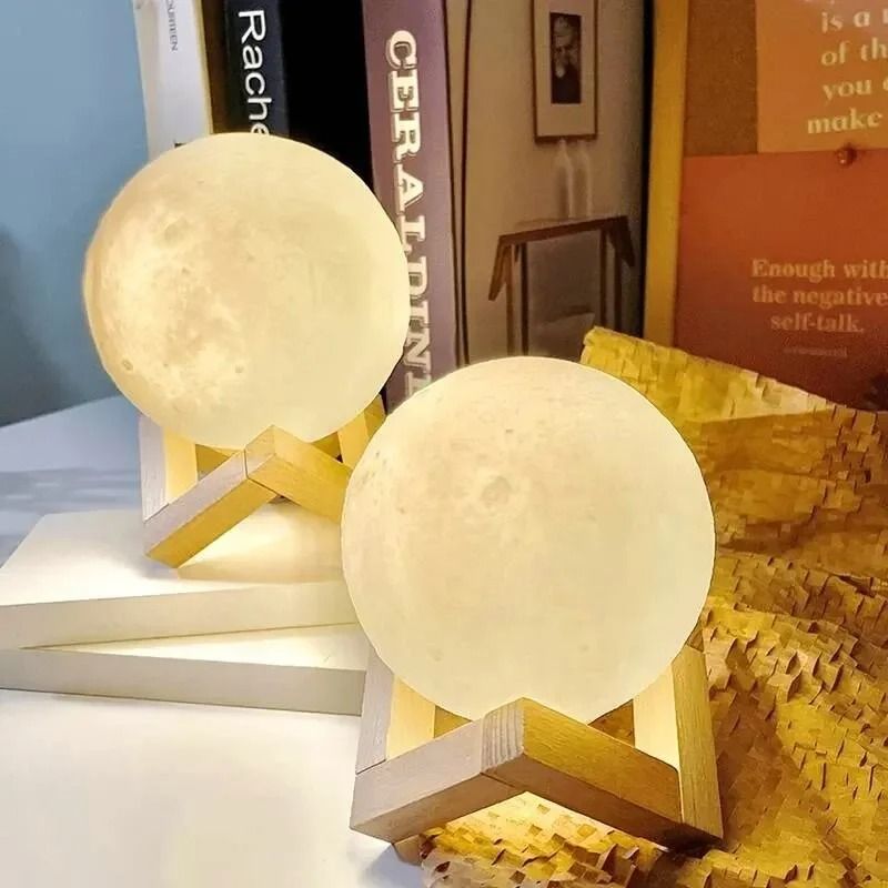 DIY Planet Lamp – Customizable Moon Galaxy Night Light – Creative Graffiti Art Painting Kit with Stand