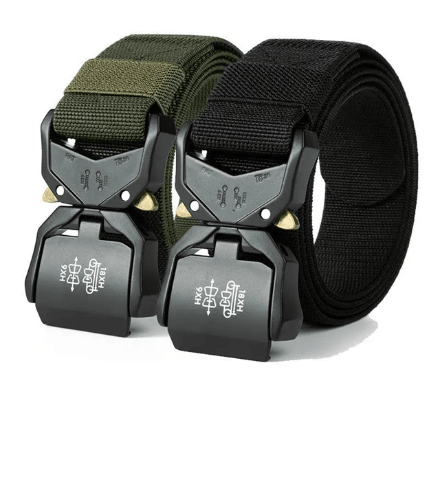 Mens Outdoor Elastic Work Belt Quick Release Buckle