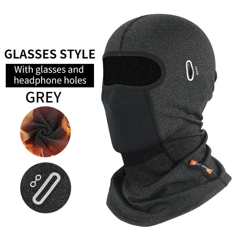 WEST BIKING Winter Fleece Balaclava Windproof Thermal Face Mask