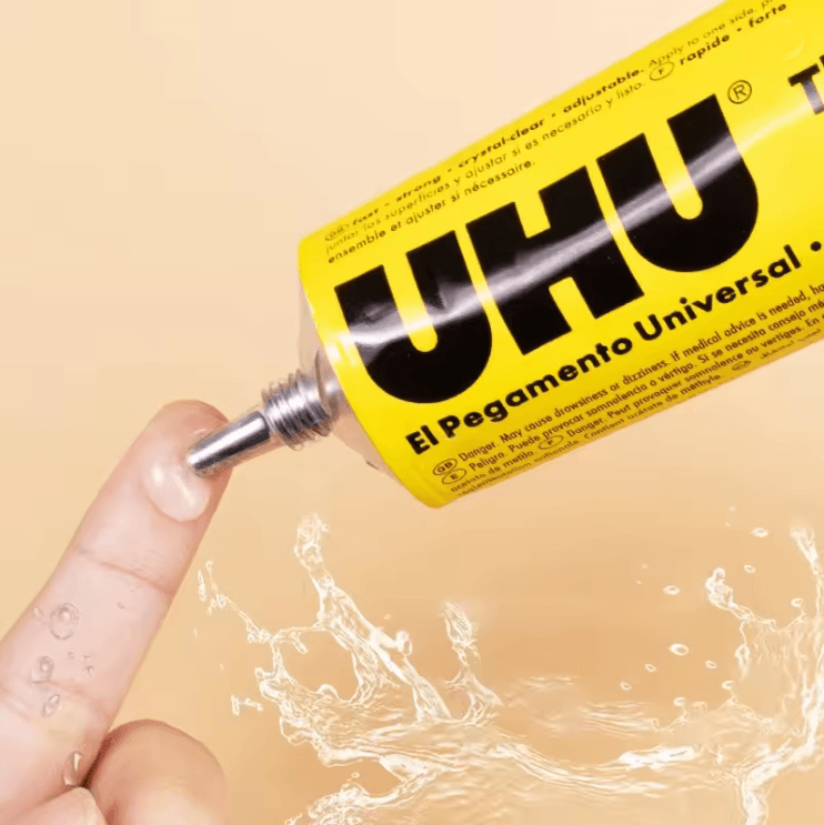 UHU All Purpose Transparent Extra Strong Adhesive Glue for DIY, Fabric, and Leather