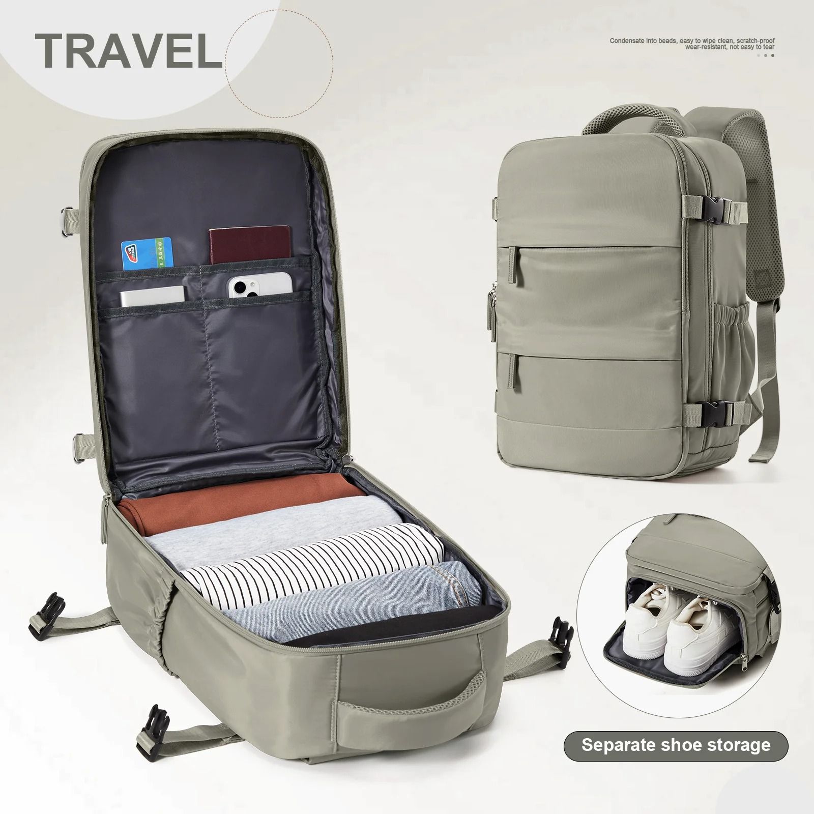 Travel Cabin Backpack Lightweight Carry On Hand Luggage Bag