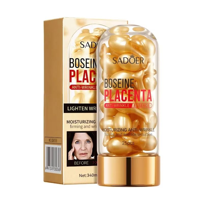 Placenta Brightening Facial Serum Anti Acne Dark Spot Repair and Firming Skin Serum