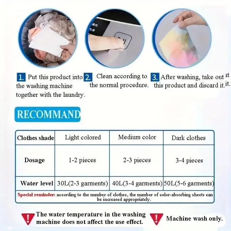ColorGuard Dye-Catching Laundry Sheets – Fade & Color Transfer Protection for Mixed Wash Loads
