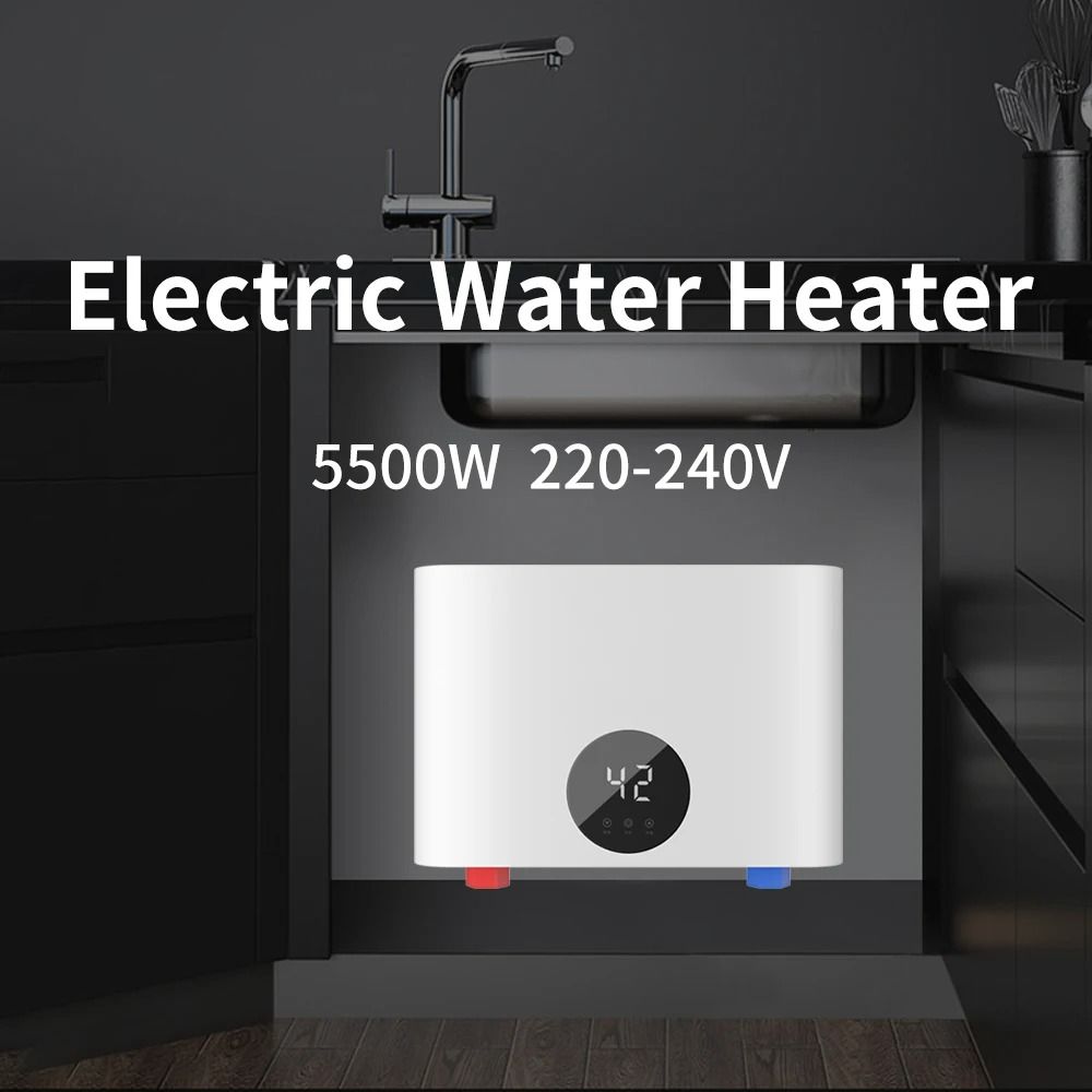Electric Tankless Instant Water Heater with LED Display