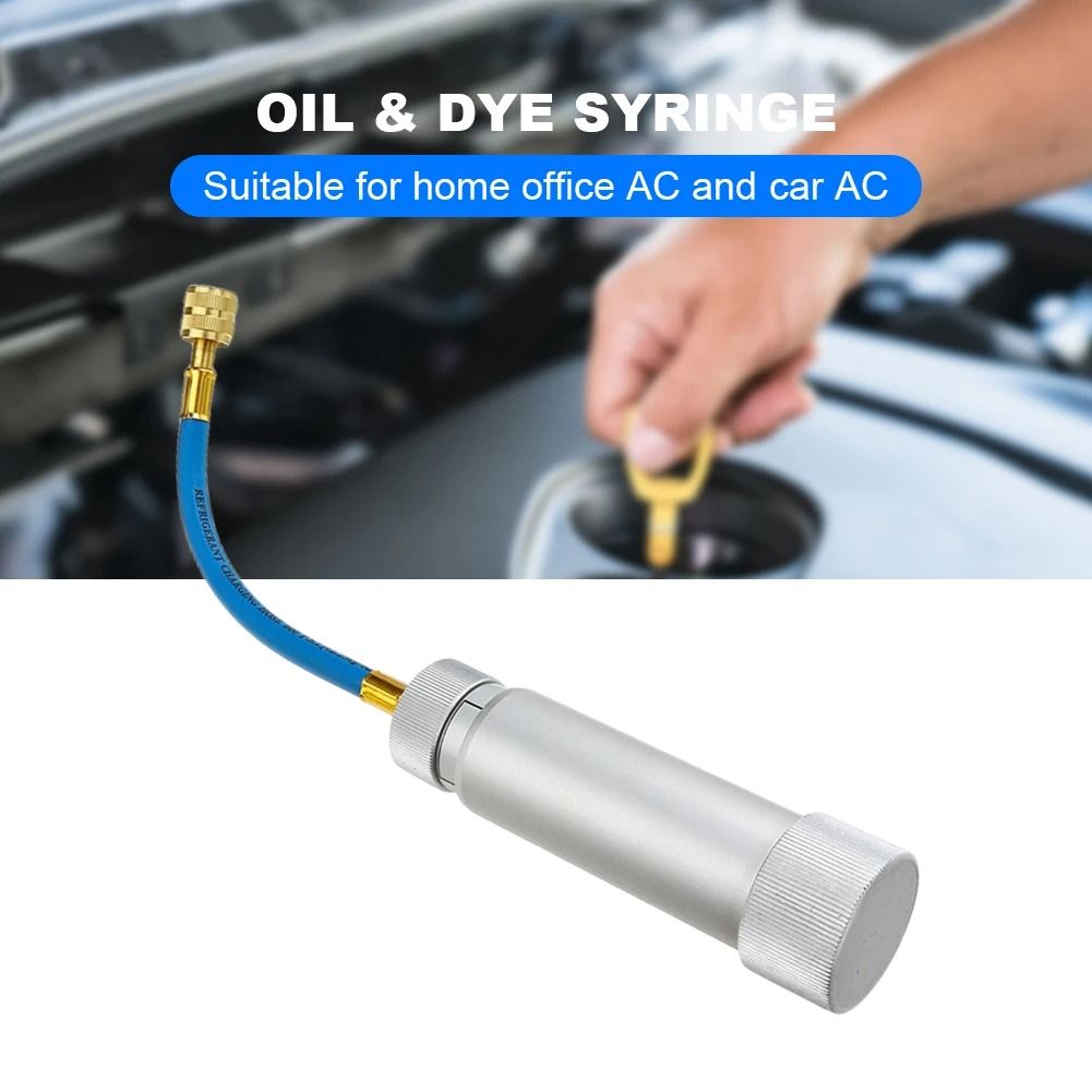 Vehicle Oil and Refrigerant Injection Tool with Filler Tube Adapter