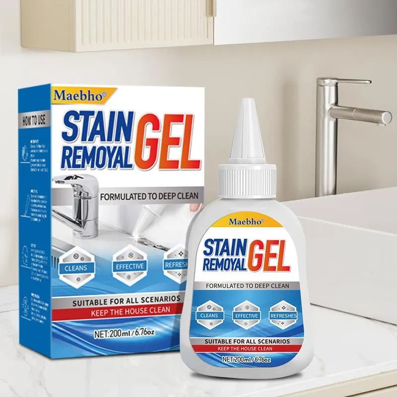 Washing Machine Refrigerator Rubber Ring Mold Stain Remover Mildew Cleaning Gel for Household Walls and Tiles 200ML