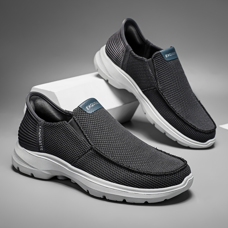 Casual Men Shoes Lightweight, Breathable Canvas Loafers, Slip On Sneakers, Fashion Driving Flats for Men