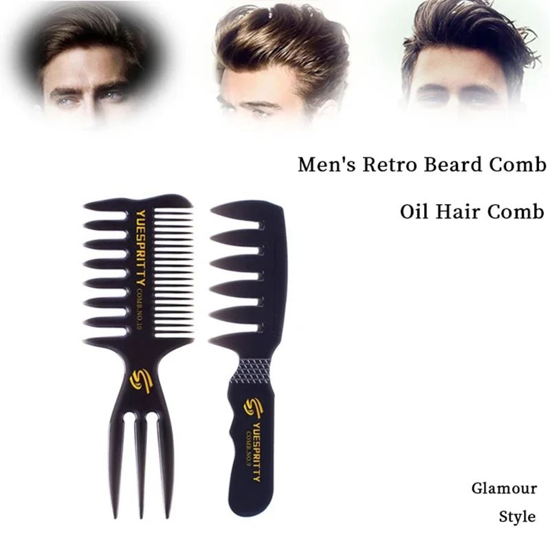 Wide Toothed Anti Static Curling Comb Set for Hair and Real Hair Wigs