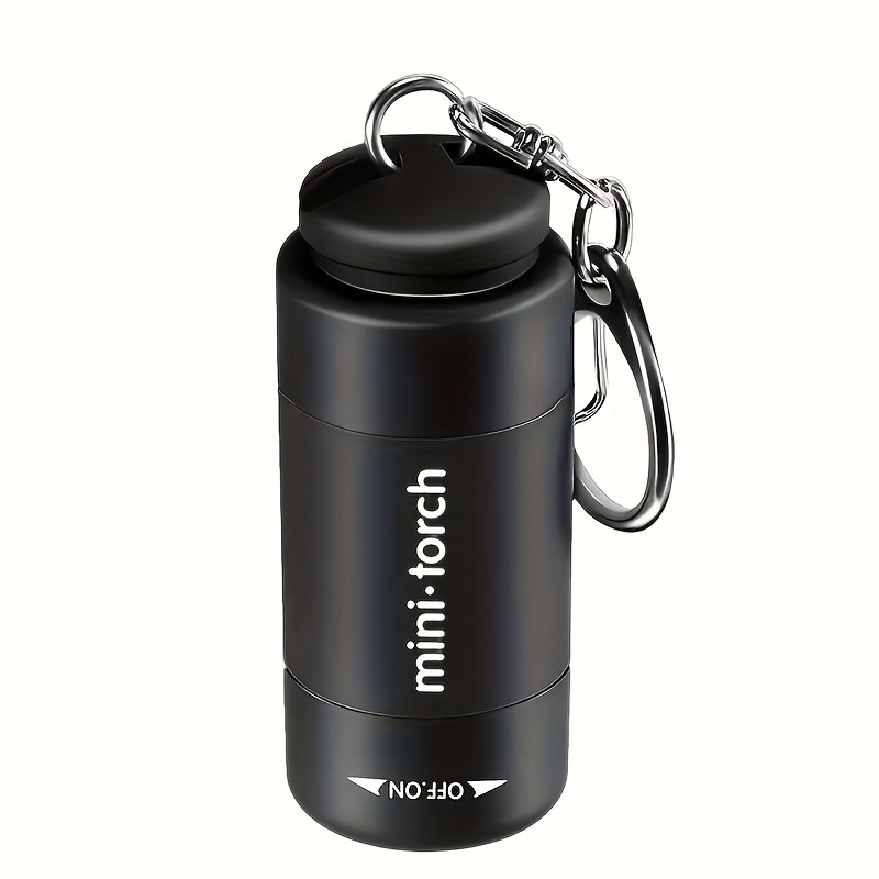 Portable USB Rechargeable LED Micro Pocket Flashlight, Waterproof Keychain Flashlight for Outdoor Hiking, Camping,