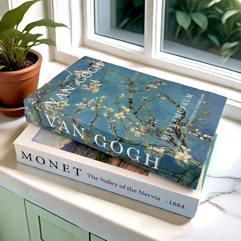 Luxury Decorative Book Storage Box Hidden Storage Art Book Decor for Home Styling