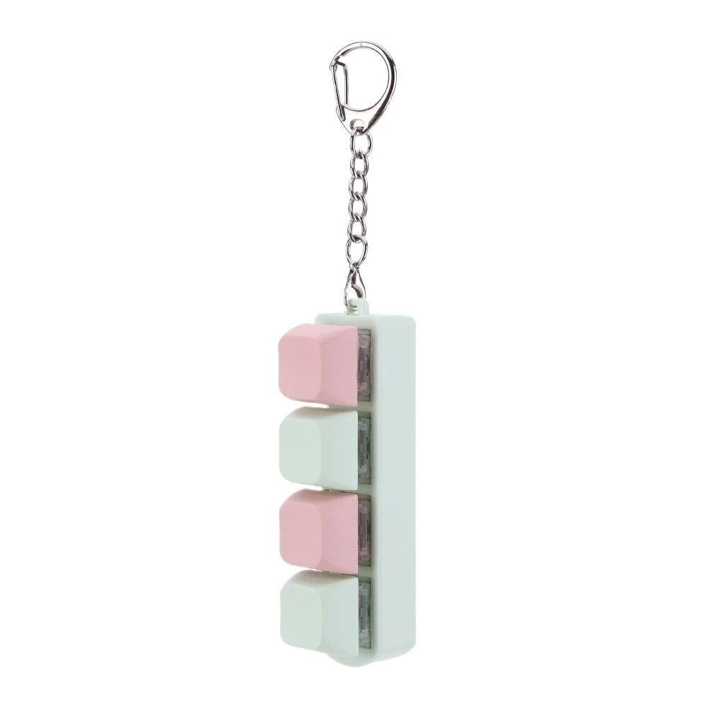 Button Keycap Fidget Keychain Toy Decompression Keyboard