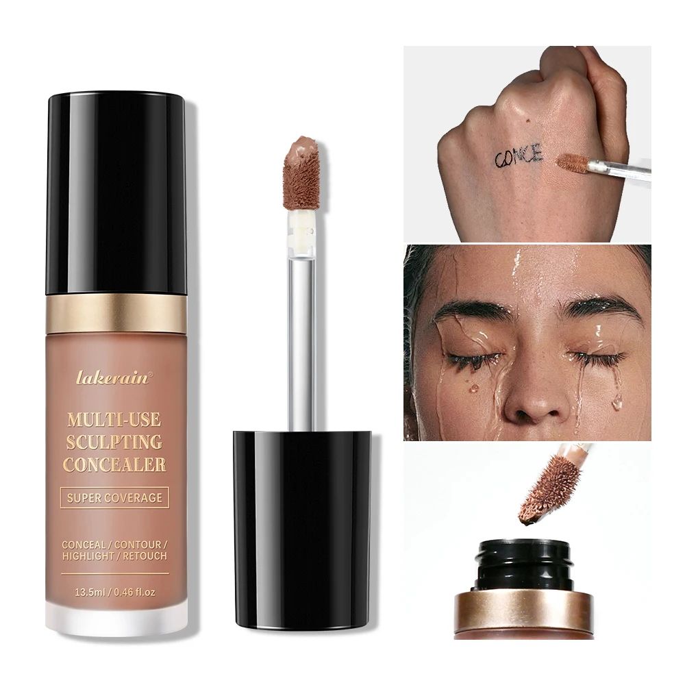 Flawless Multi Use Concealer Cream Long Lasting Foundation Concealer Hydrating Oil Free Contour & Highlight Makeup