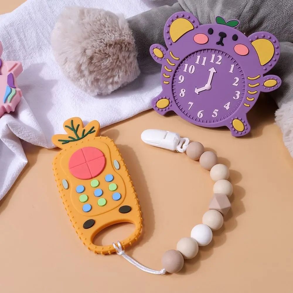 Remote Control Silicone Baby Teether – Sensory Relief & Educational Molar Toy