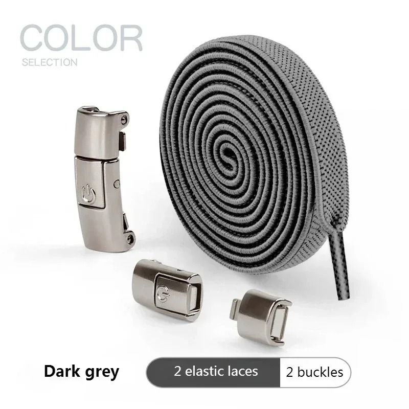 No-Tie Elastic Laces with Press Lock System