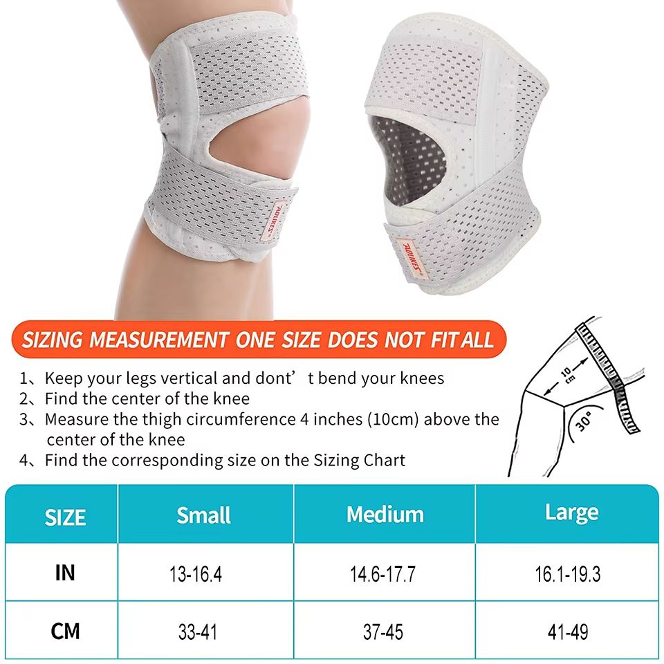 AOLIKES Knee Brace Adjustable Support with Side Stabilizers for Pain Relief and Meniscus Tear Recovery