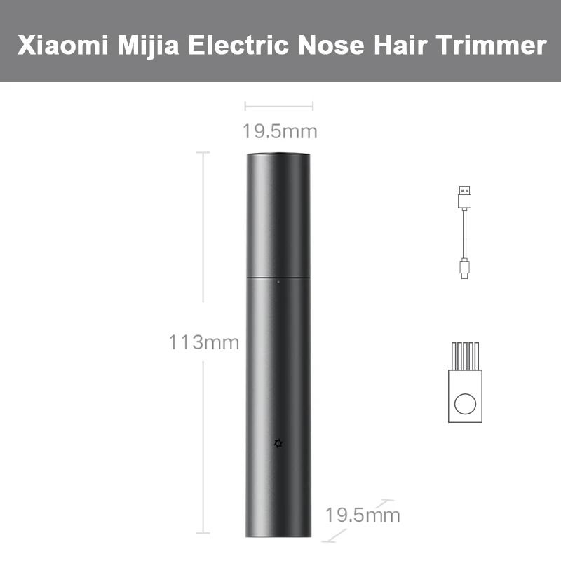 Rechargeable Mini Nose Hair Trimmer for Gentle Grooming