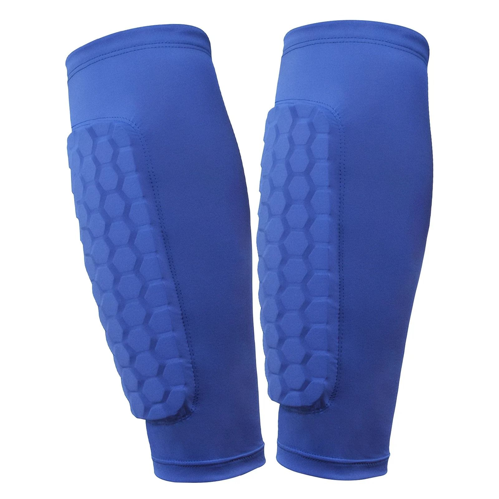 Honeycomb Football Shin Guards Lightweight Ergonomic Calf Protection Pads