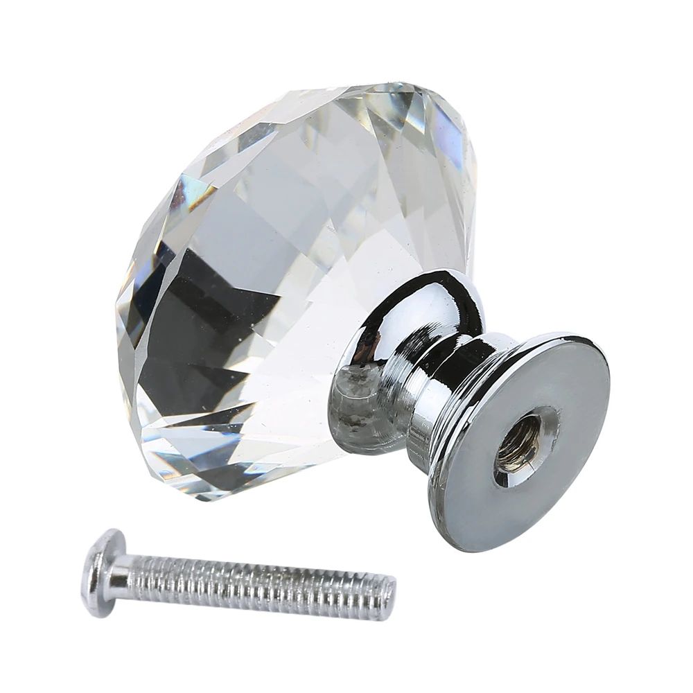 Crystal Diamond Cabinet Knob Set