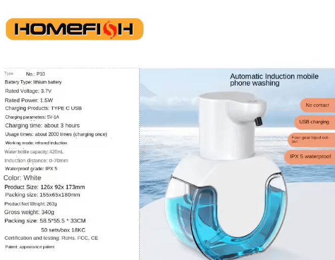 CleanSense Smart Touchless Soap Dispenser Wall Mounted
