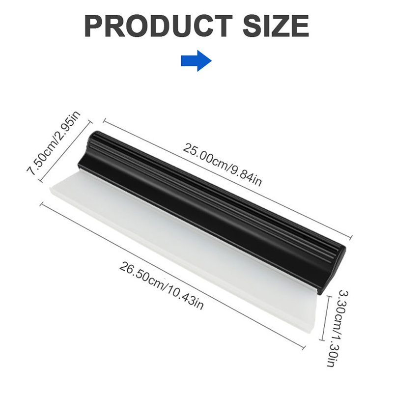 Car Window Cleaning Glass Scraper, Flexible Soft Silicone Water Wiper, Handy Auto Blade Clean Scraping Tools for Car