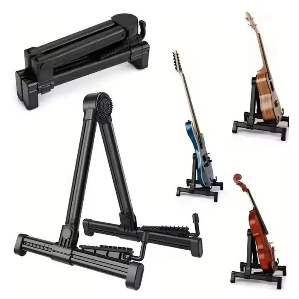 Foldable Guitar Floor Stand Electric and Acoustic Guitar Holder