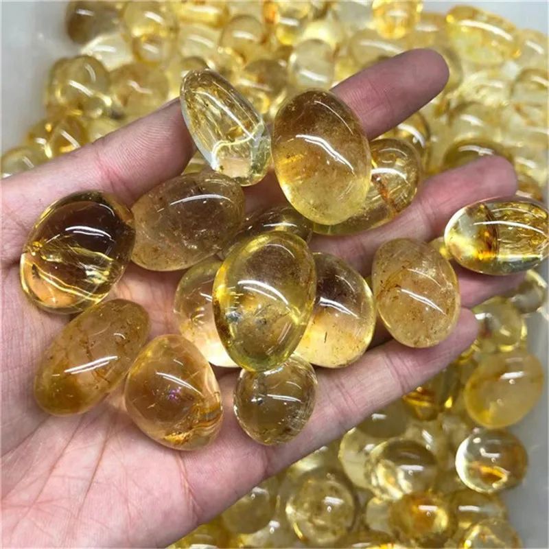 Natural Citrine Tumbled Crystal Stones