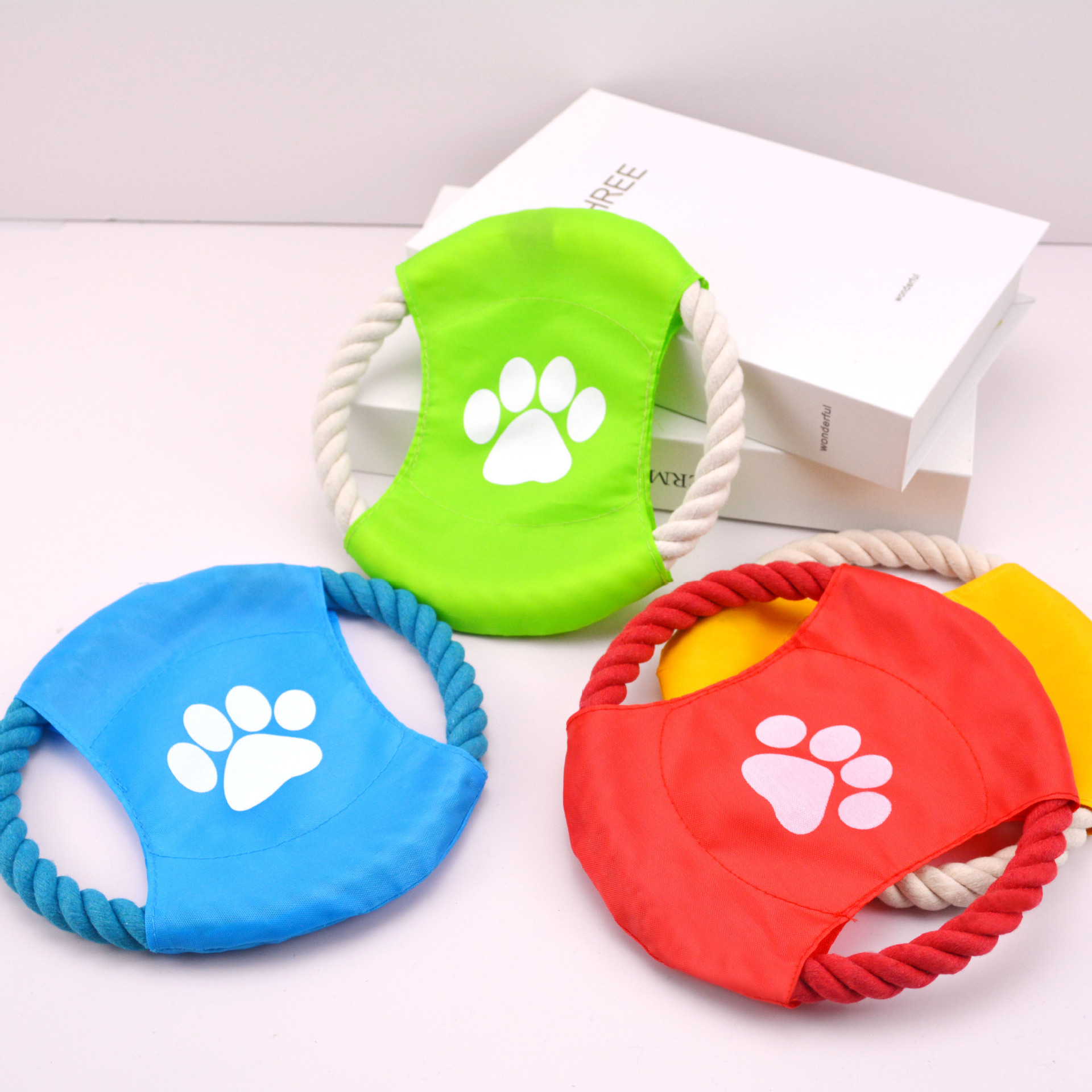 Durable Dog Frisbee Toy Bite Resistant Molar Pet Chew for Small & Medium Dogs