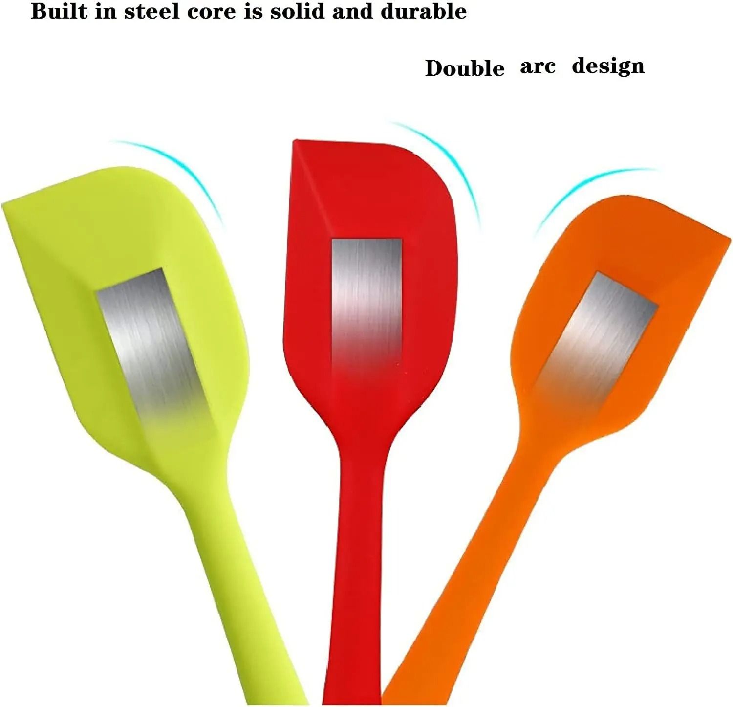 High-Temperature Integrated Silicone Scraper – Seamless Cake Smoothing & Baking Tool