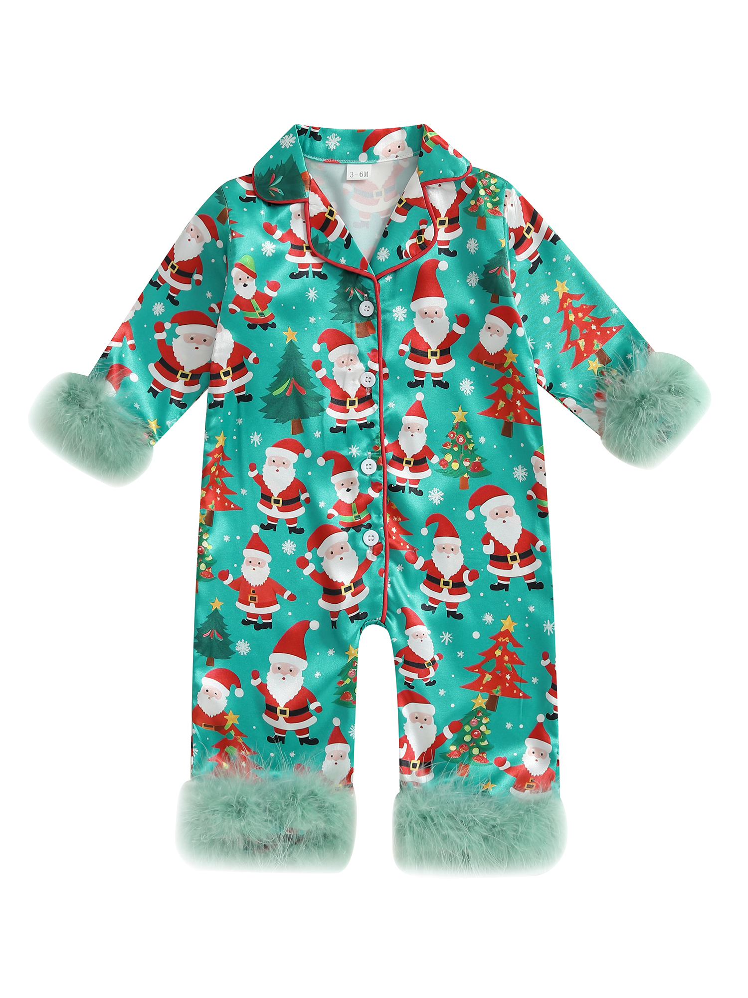 Cozy Reindeer Print Fleece Footed Sleeper, Toddler Christmas Jumpsuit Pajamas with Zipper Front & Hood