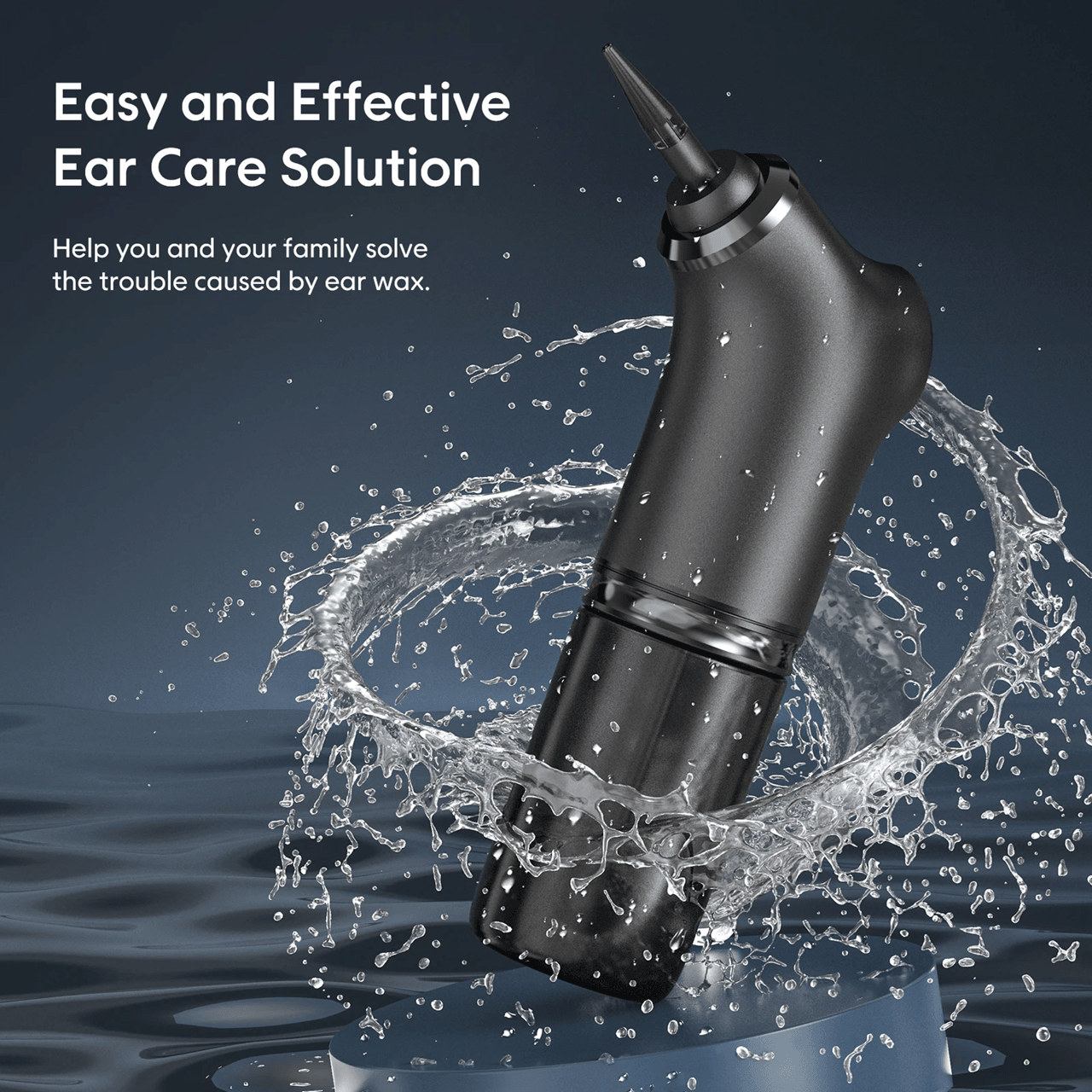 PureFlow Electric Ear Cleaner with Water Irrigation and Pressure Control