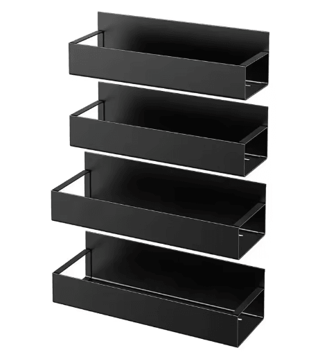 MagniSpace 2pcs Magnetic Storage Shelf – Space-Saving Fridge Organizer Rack for Kitchen & Laundry
