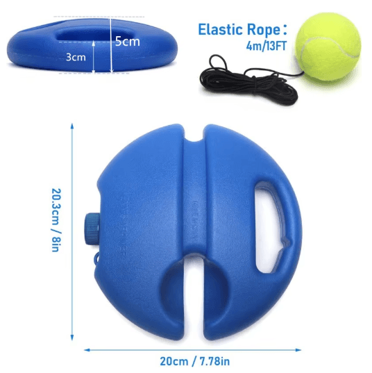 Solo Tennis Trainer Rebound Ball Self Practice Training Tool with Elastic String