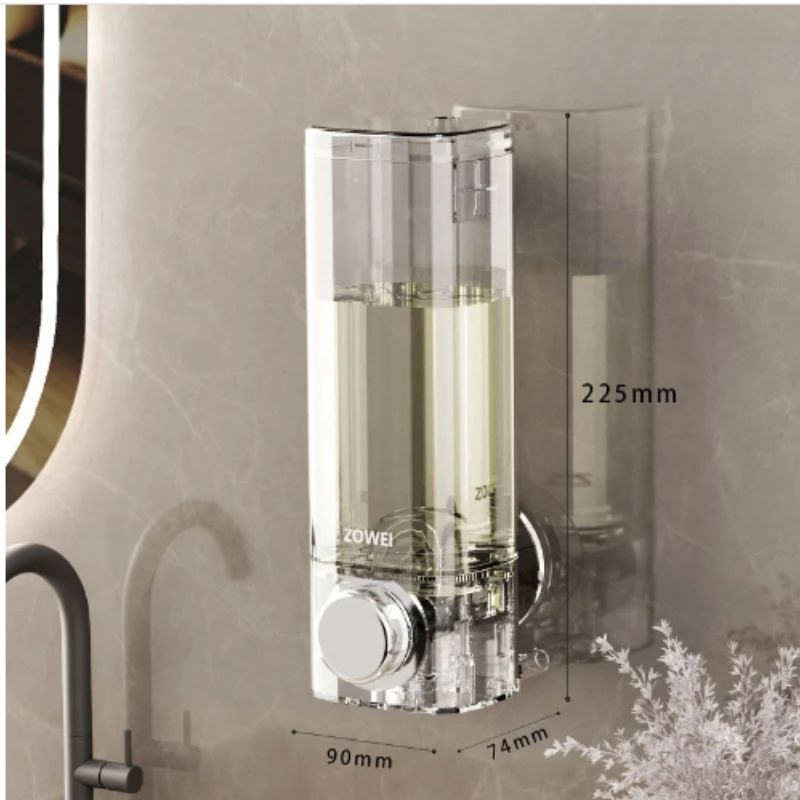 EasyMount No-Drill Wall Soap Dispenser - Suction Cup, Refillable & Space-Saving