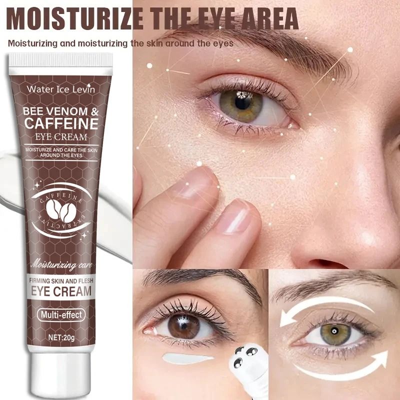 Natural Caffeine Moisturizing Firming Eye Cream for Dark Circles Puffiness and Wrinkle Reduction
