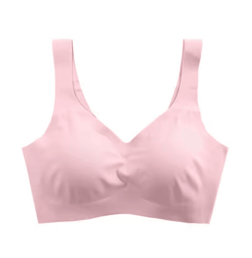 Seamless Ice Silk Wireless Push Up Bra with Removable Pads