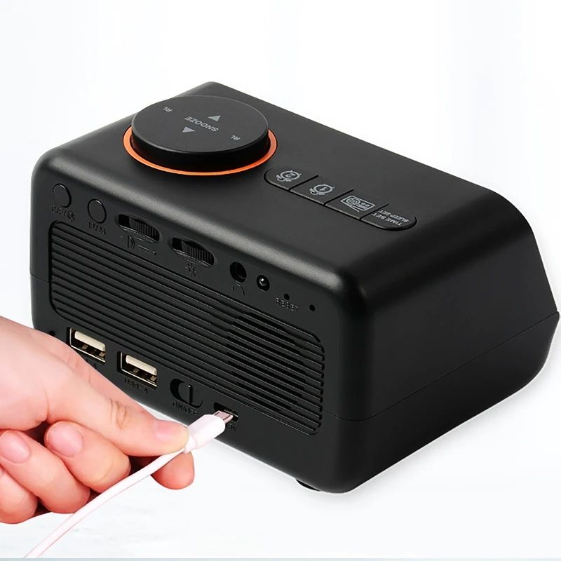 Modern LED Digital Alarm Clock with FM Radio