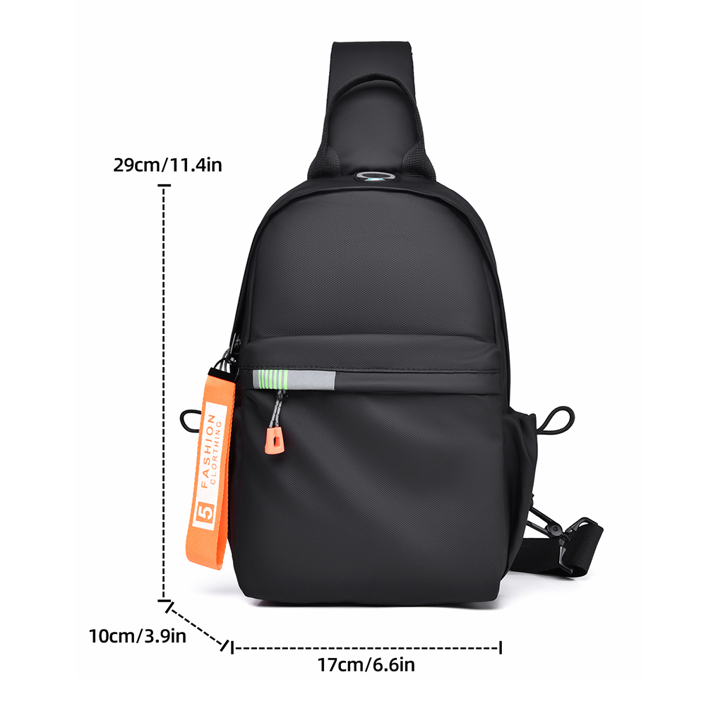 Mens Crossbody Bag Multi pocket Shoulder Bag for Daily Commuting Cycling and Hiking