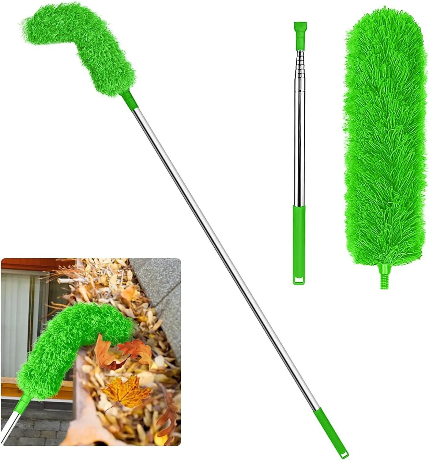 Gutter & Roof Cleaning Brush with Telescopic Rod