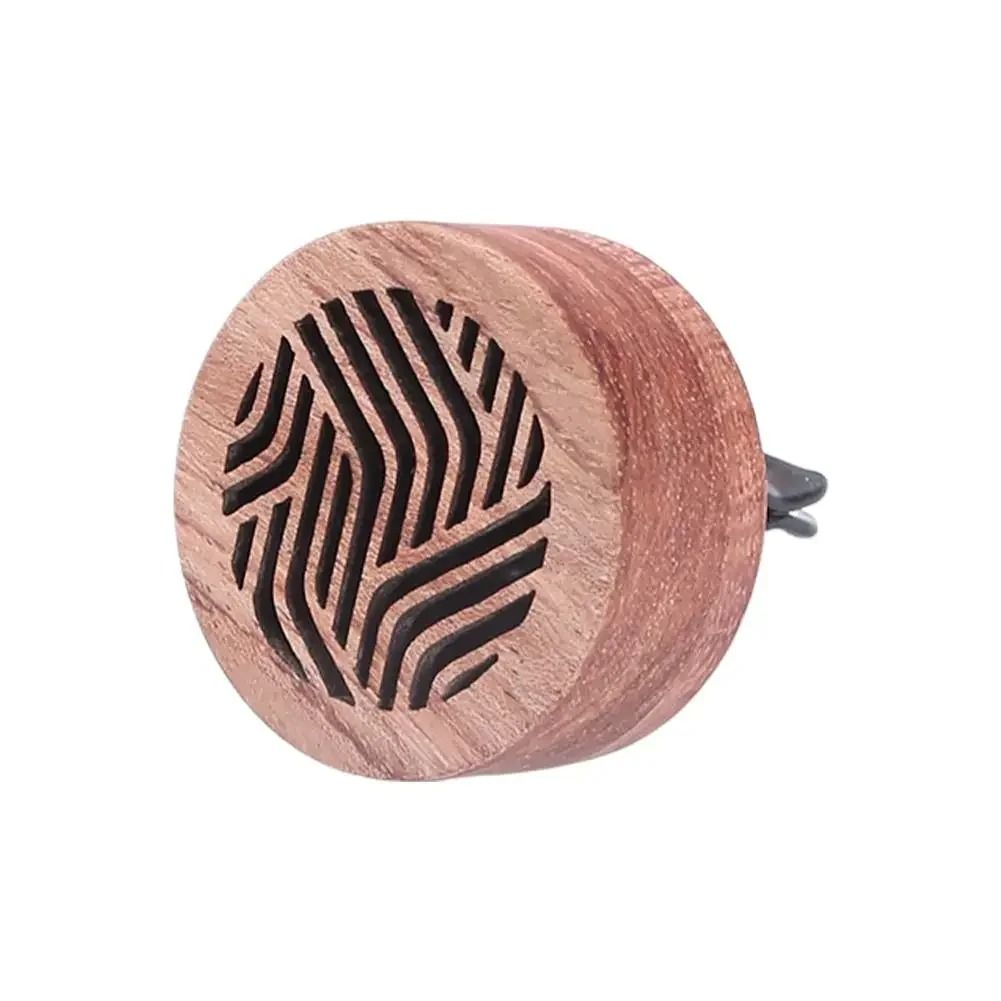 Hand-Carved Rosewood Essential Oil Car Diffuser & Aromatherapy Clip