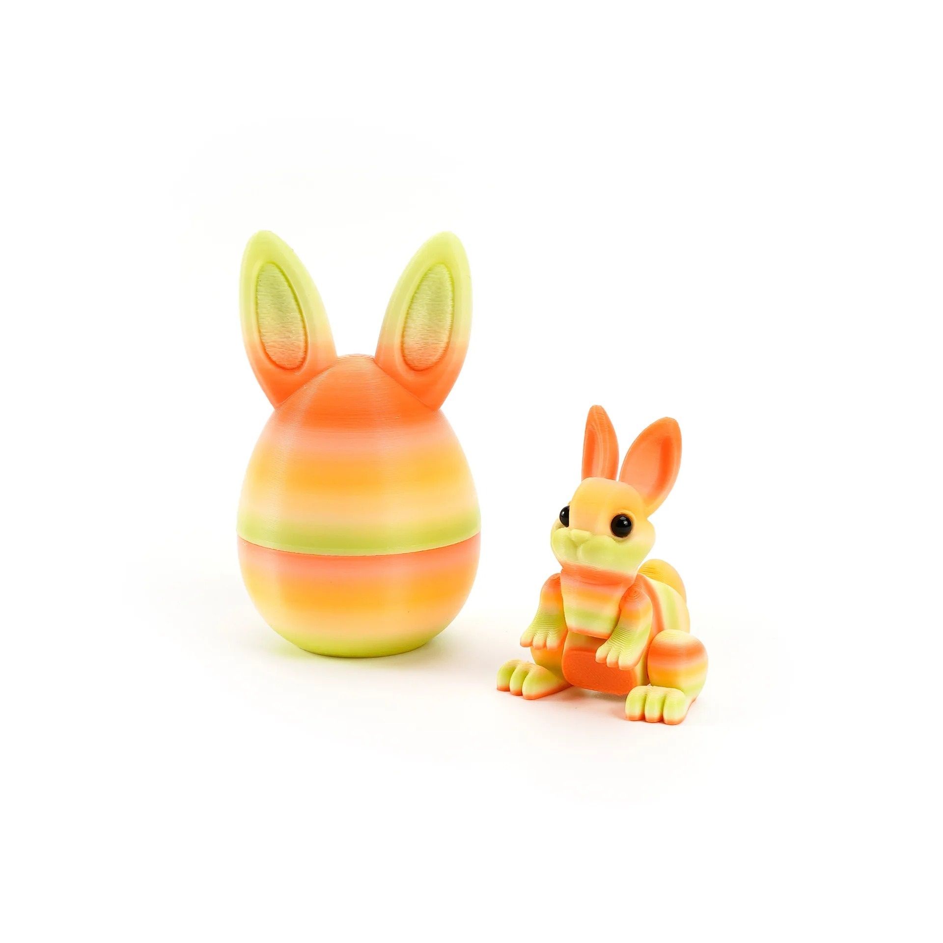 Architectural 3D-Printed Easter Rabbit Figurine