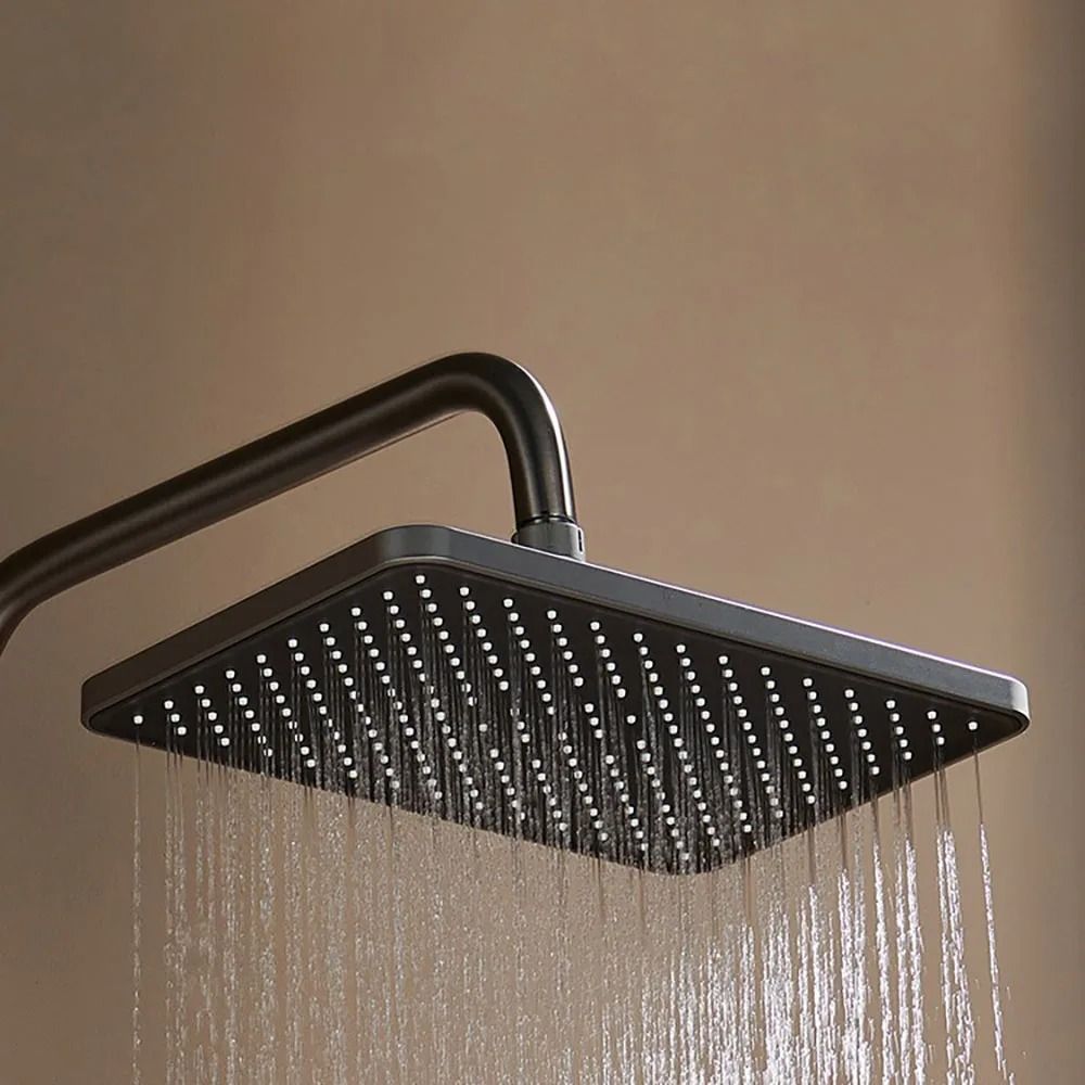 High Pressure Rotating Water Saving Shower Head 14 Inch Top Spray