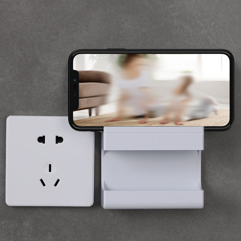 Modern Wall Mounted Shelf Organizer Multi Functional Holder for Remote Controls & Phones
